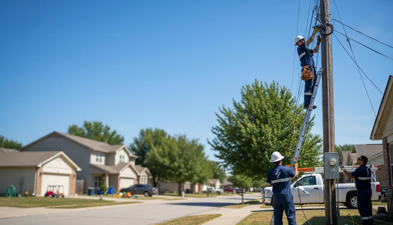 Residential electrician providing installation services in Rombauer, MO